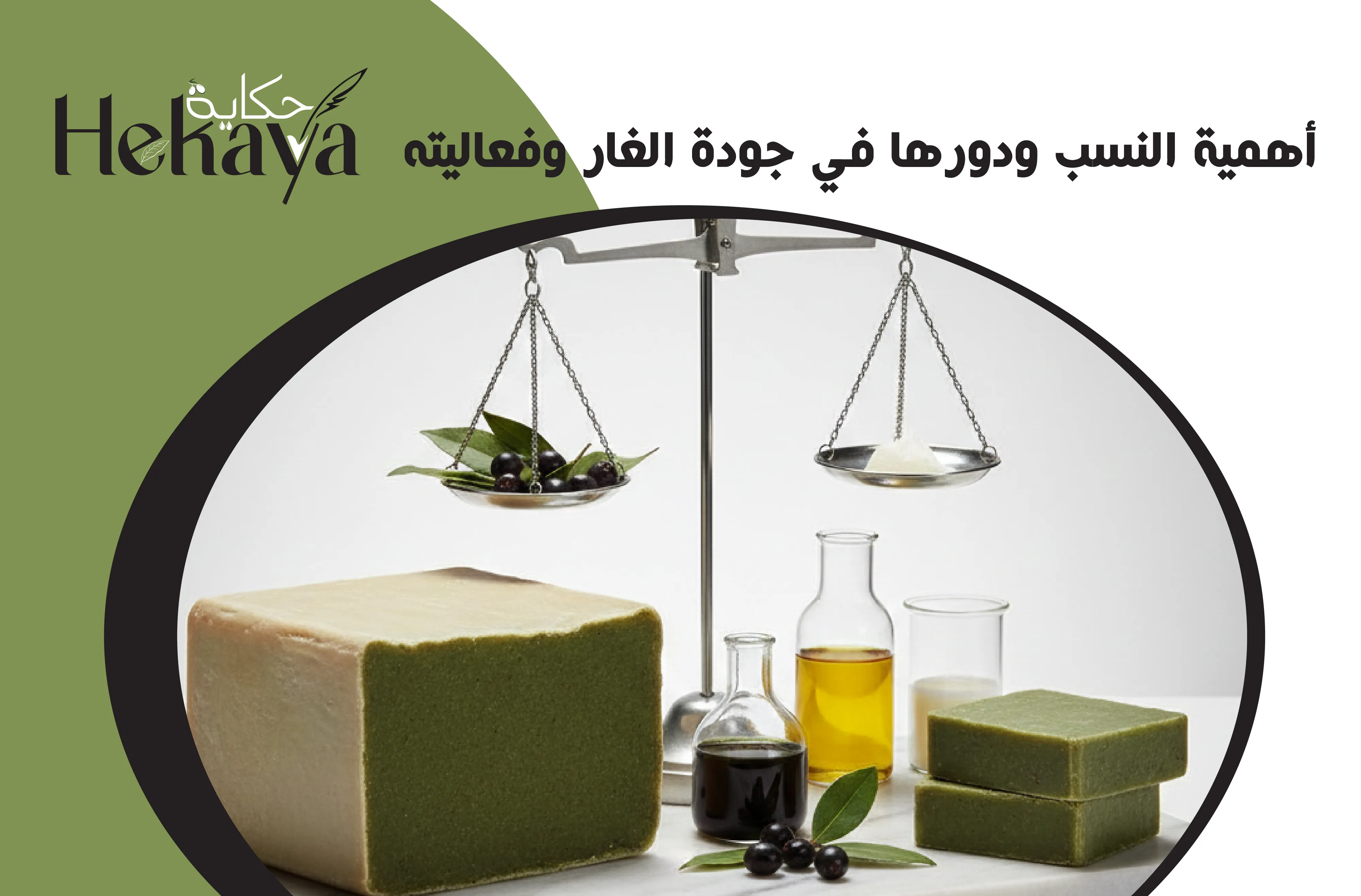 النسب في صابون الغار الحلبي - صابون غار حكاية